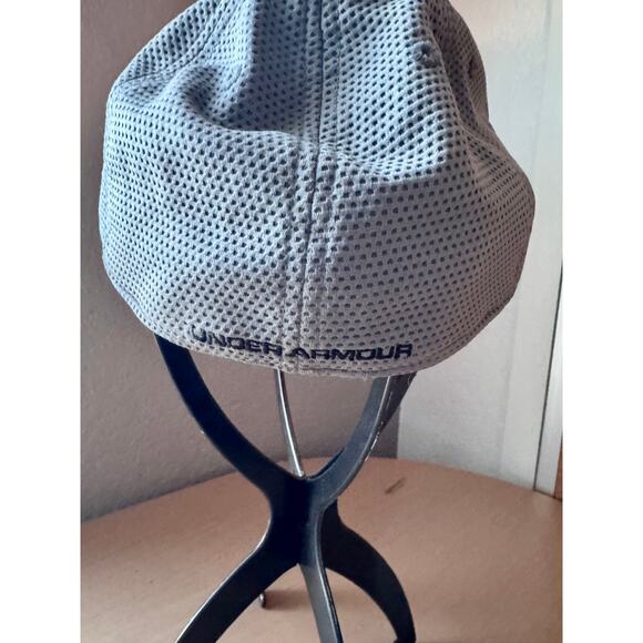 Under Armour Mens Grey Mesh Back Stretch Fit Hat Cap - Picture 4 of 7